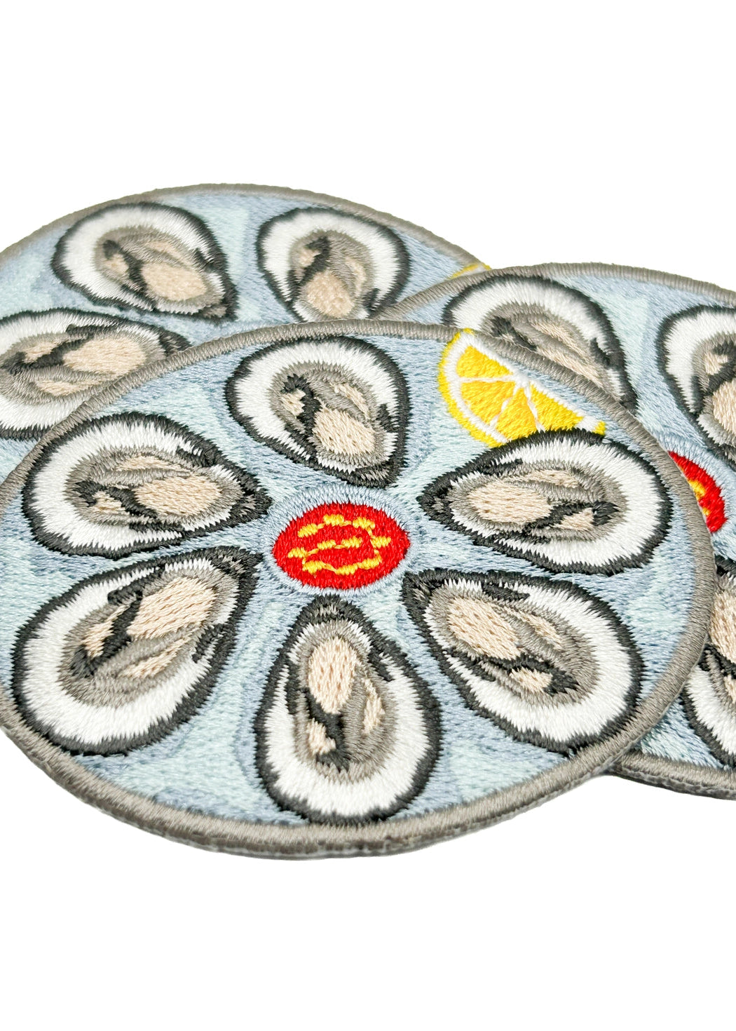 Field Trip Threads Oyster Platter Embroidered Patch