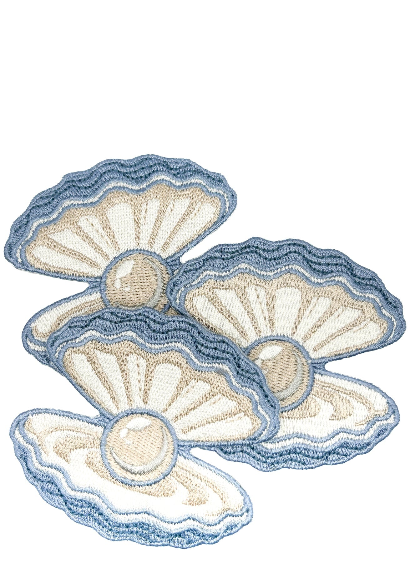 Field Trip Threads Pearl Oyster Embroidered Patch