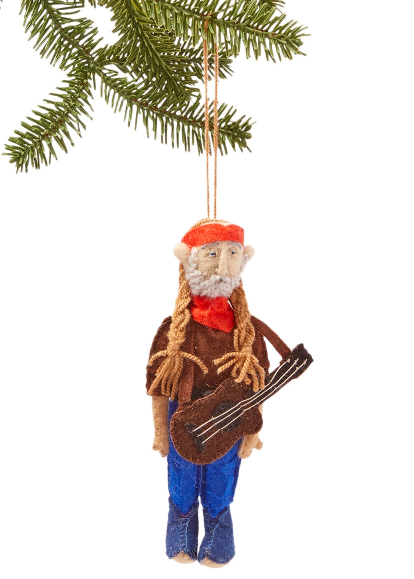 Silk Road Bazaar Willie Nelson Ornament