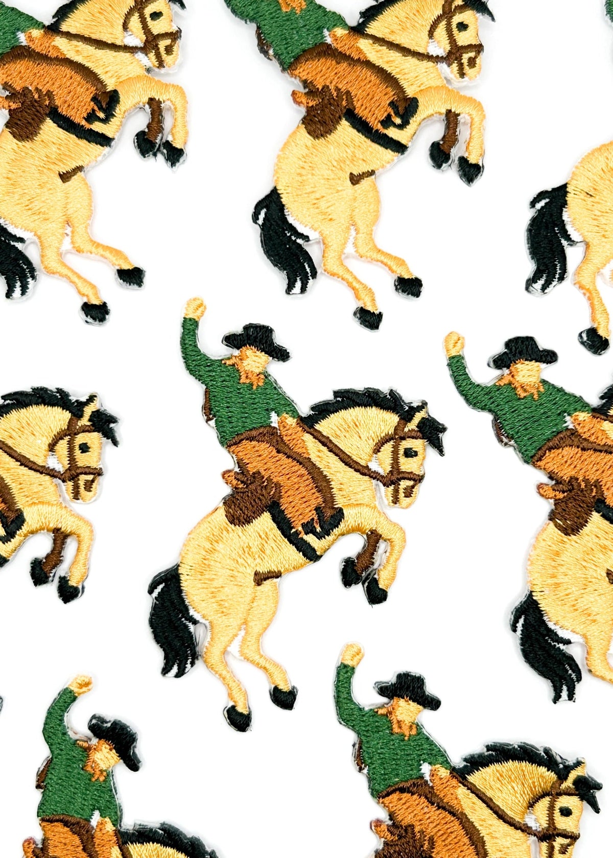Field Trip Threads Bucking Bronco Patch Embroidered Iron-On Patch