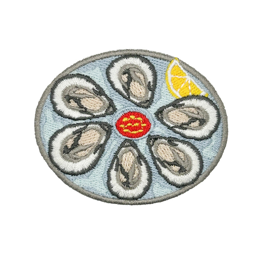 Field Trip Threads Oyster Platter Embroidered Patch