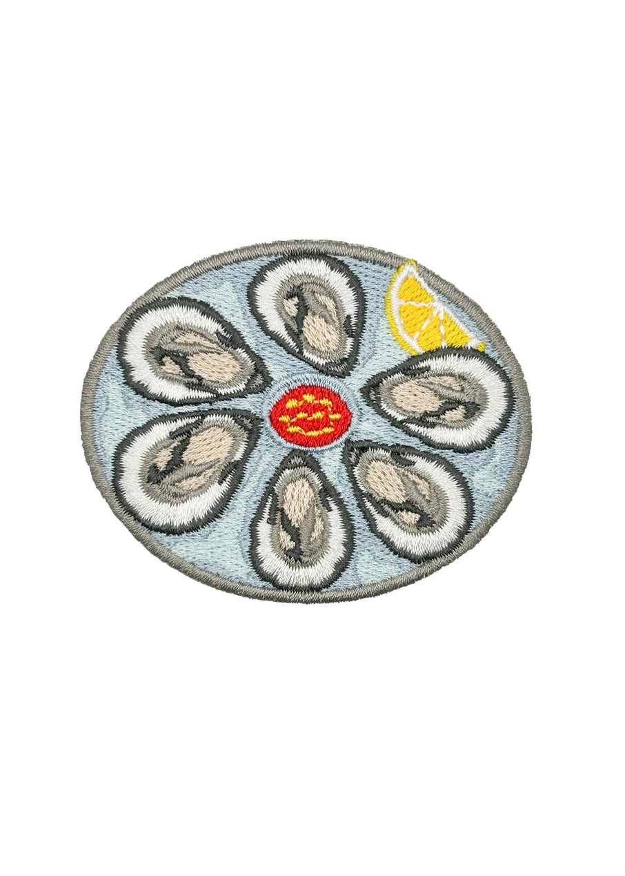 Field Trip Threads Oyster Platter Embroidered Patch