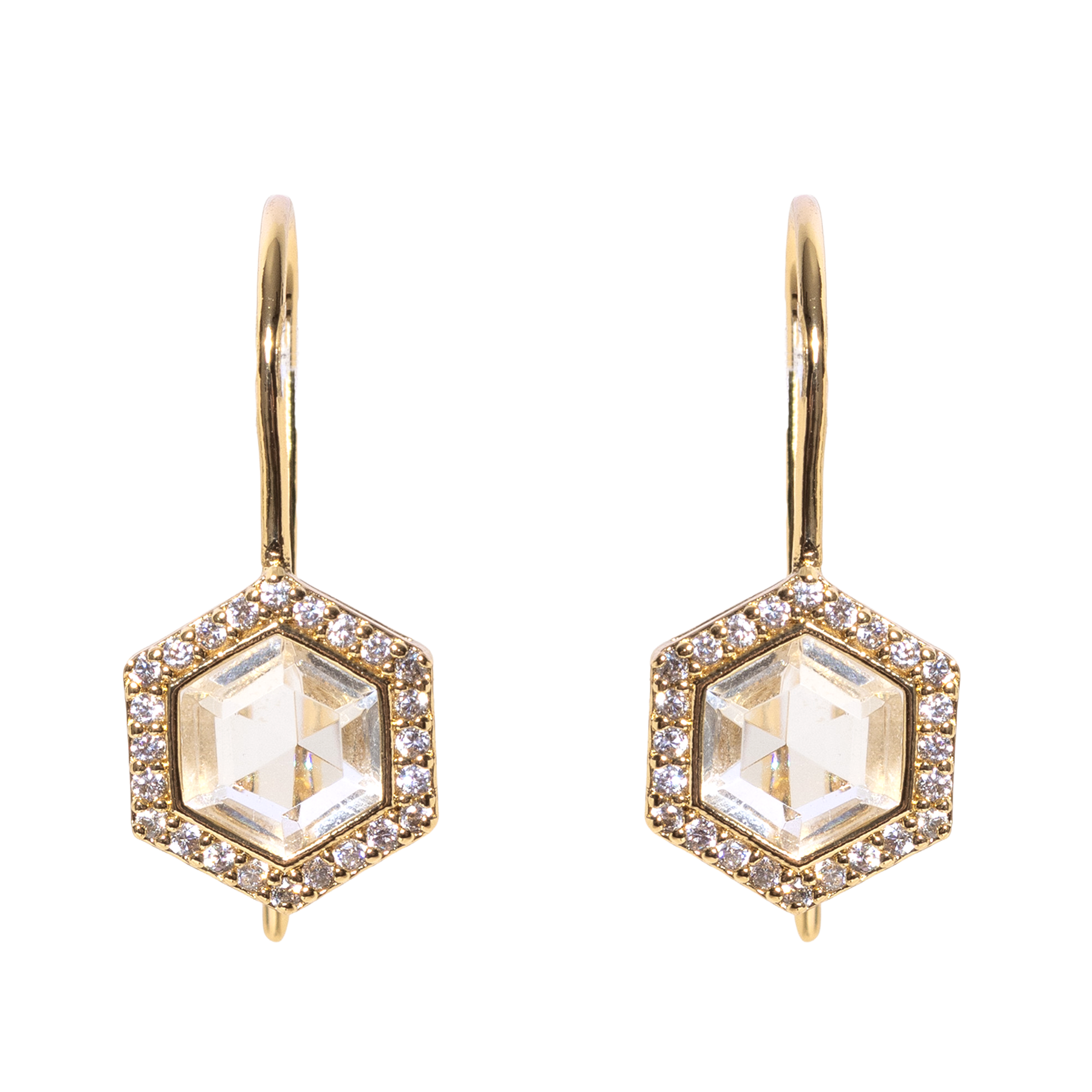 Loren Hope Hex Earrings | Crystal