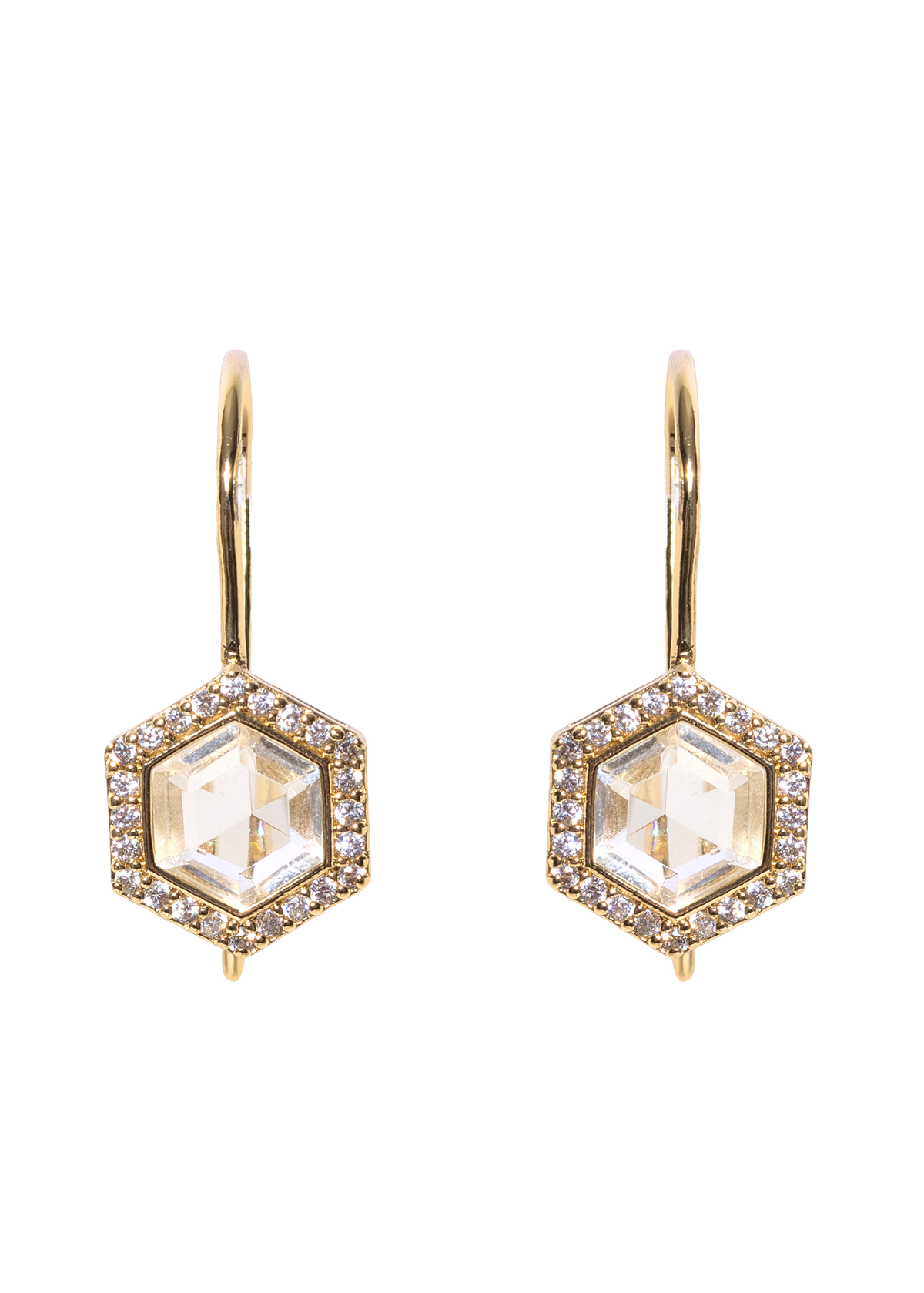 Loren Hope Hex Earrings | Crystal