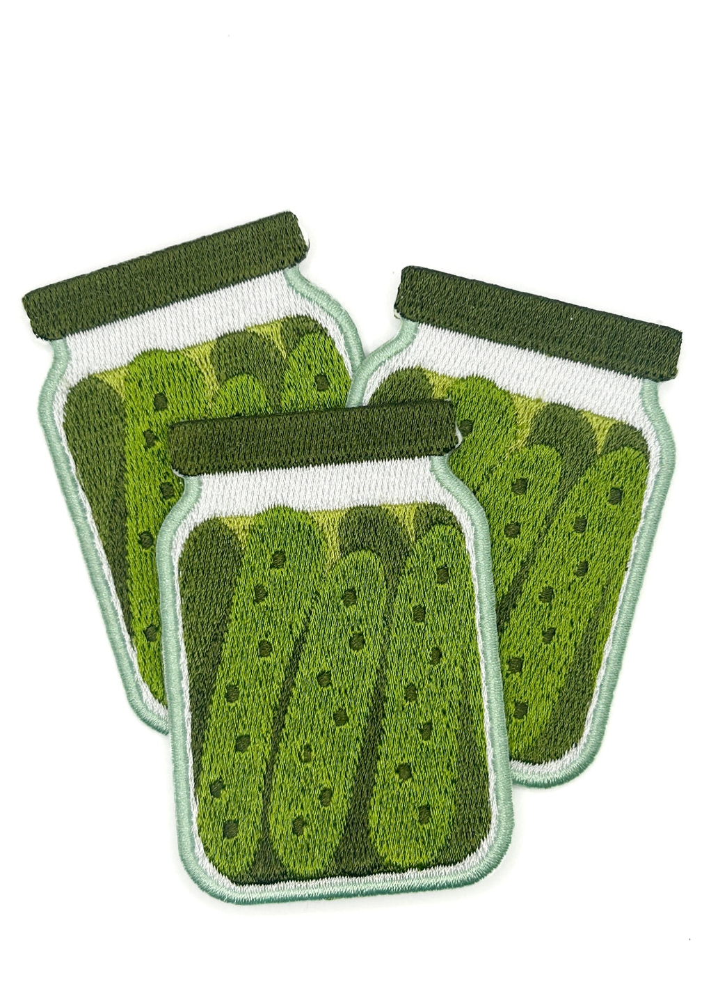 Field Trip Threads Pickle Jar Patch Embroidered Iron On