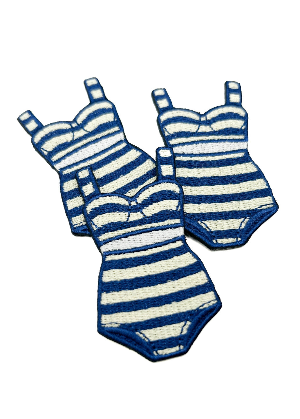 Field Trip Threads Coastal Swimsuit Striped Bikini Patch