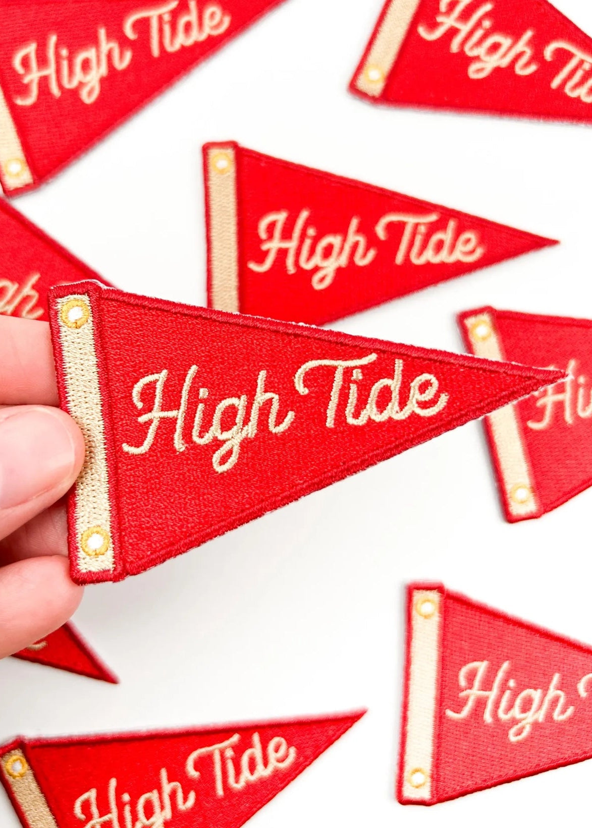 Field Trip Threads High Tide Patch Nautical Sailing Pennant Embroidered Iron On