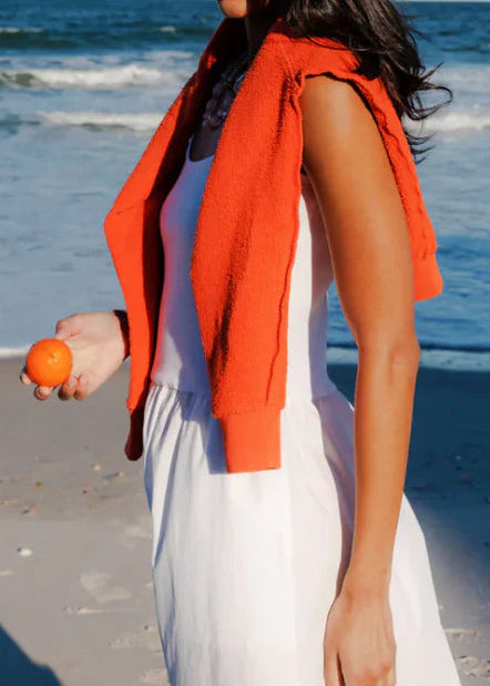 Perfect White Tee Fabiola Poplin Tank Dress | White
