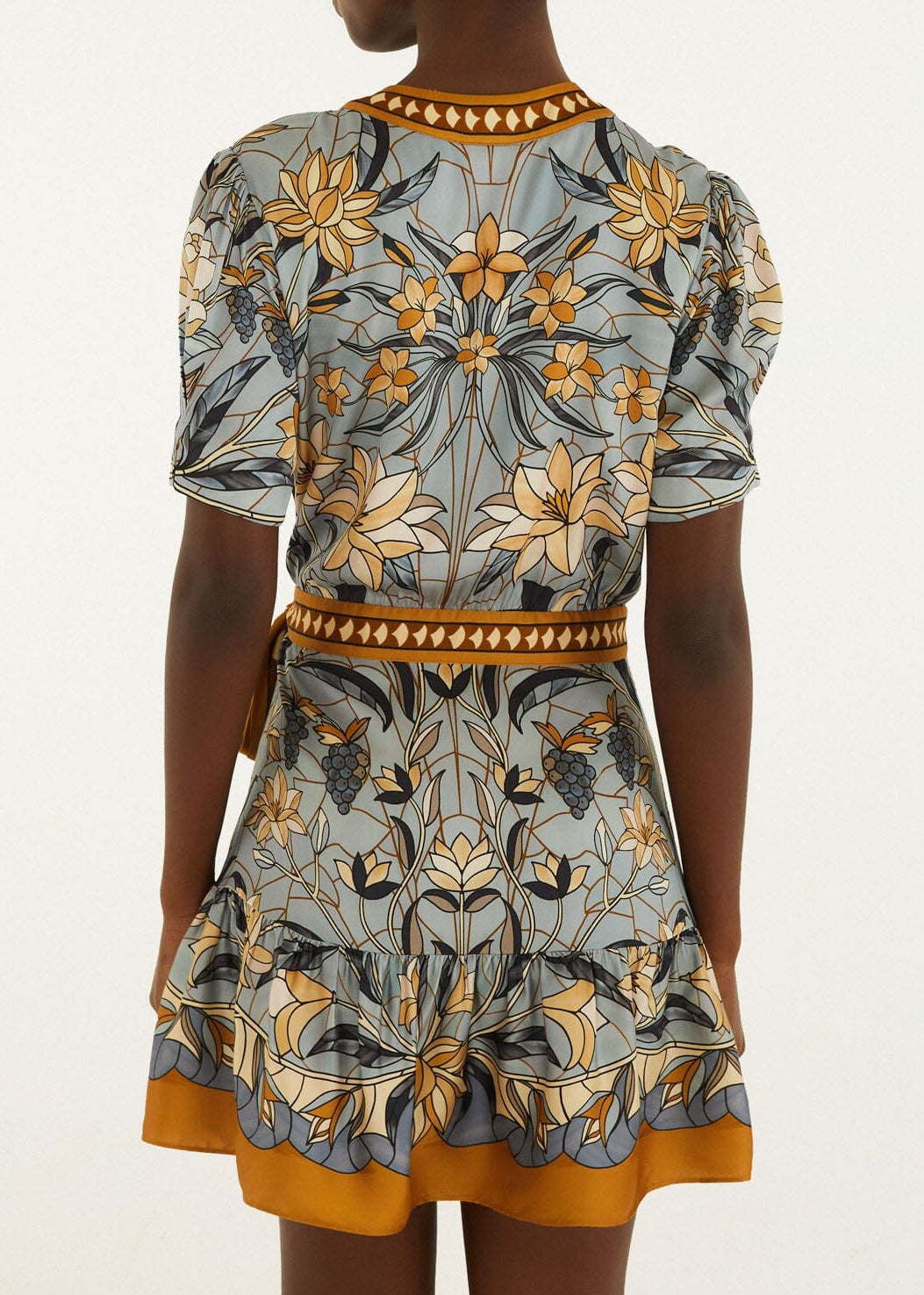 FARM Rio Stained Glass Beauty Wrap Mini Dress