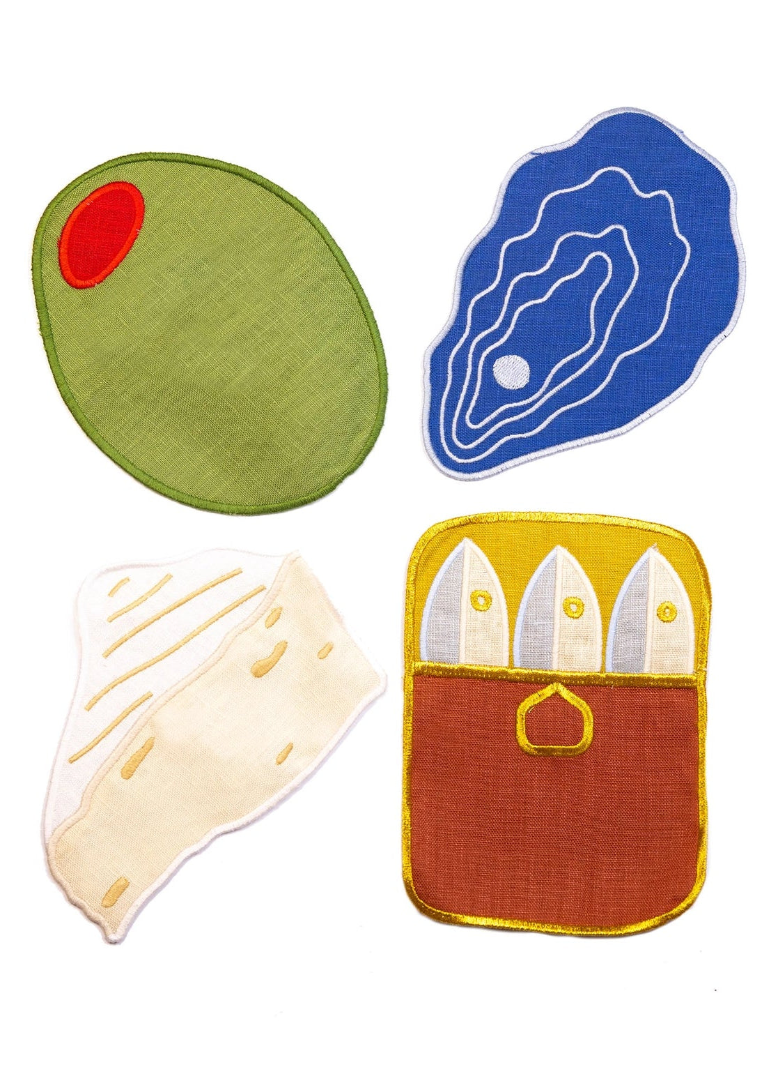 Piecework Hors D'oeuvres Cocktail Napkins | Set of 4