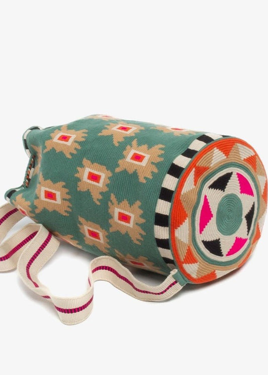Guanabana Tula Bag - Iris Emerald Green & Black