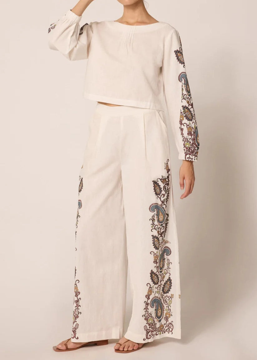 Cleobella Georgia Blouse | Veneto Paisley Print