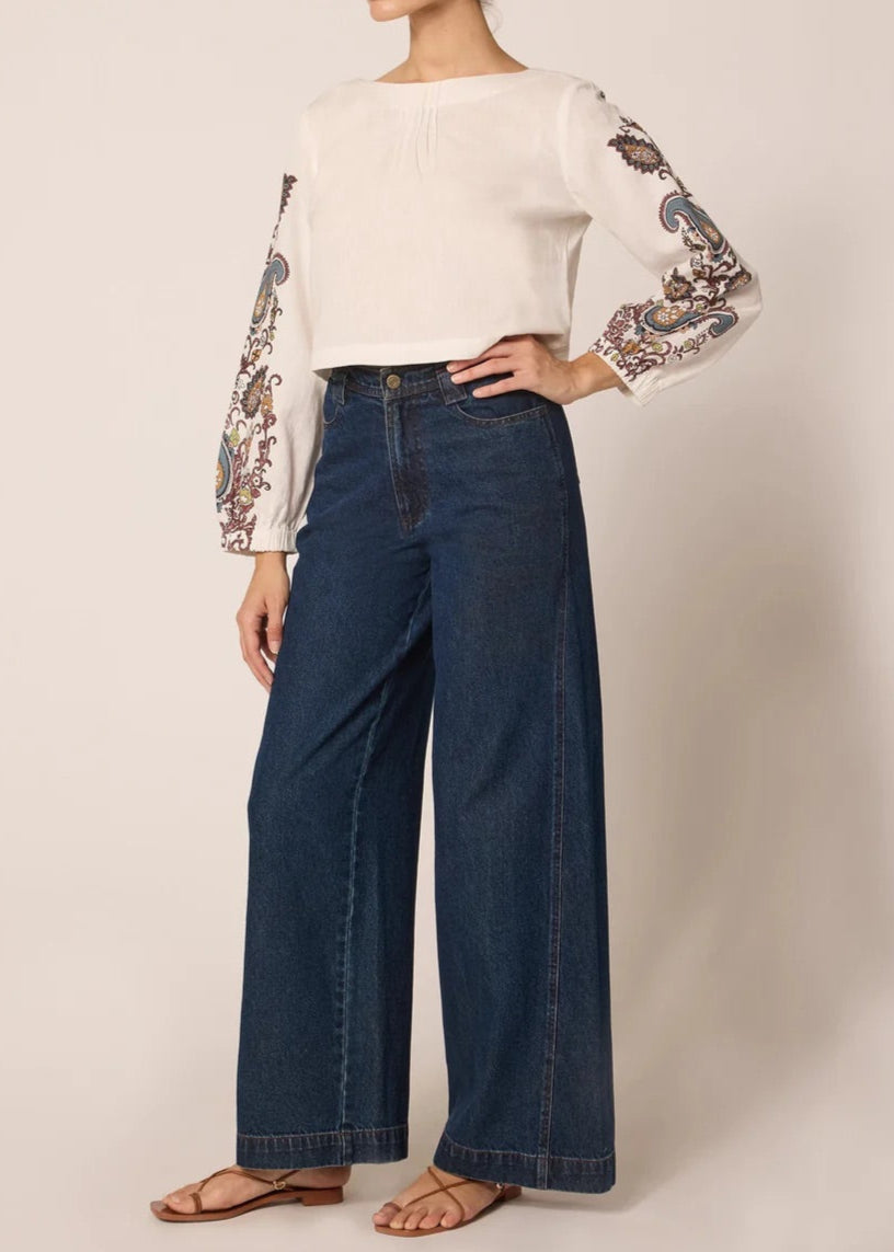 Cleobella Georgia Blouse | Veneto Paisley Print