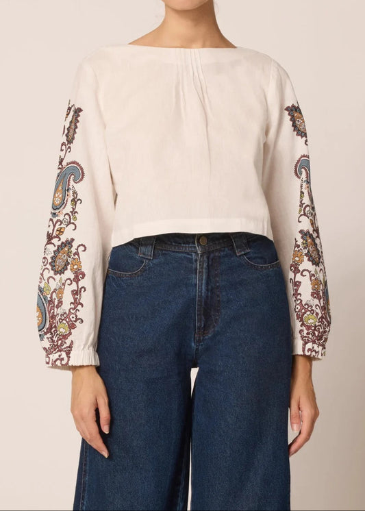 Cleobella Georgia Blouse | Veneto Paisley Print