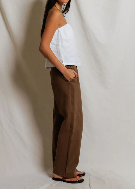 Perfect White Tee Gianna Linen Tube Top | White