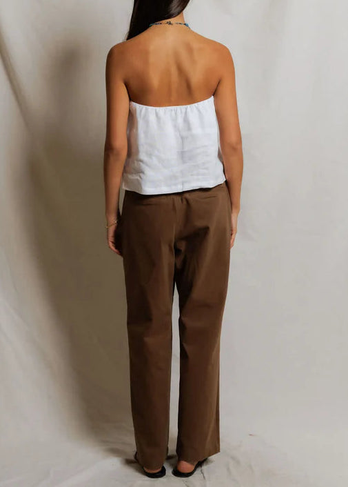 Perfect White Tee Gianna Linen Tube Top | White