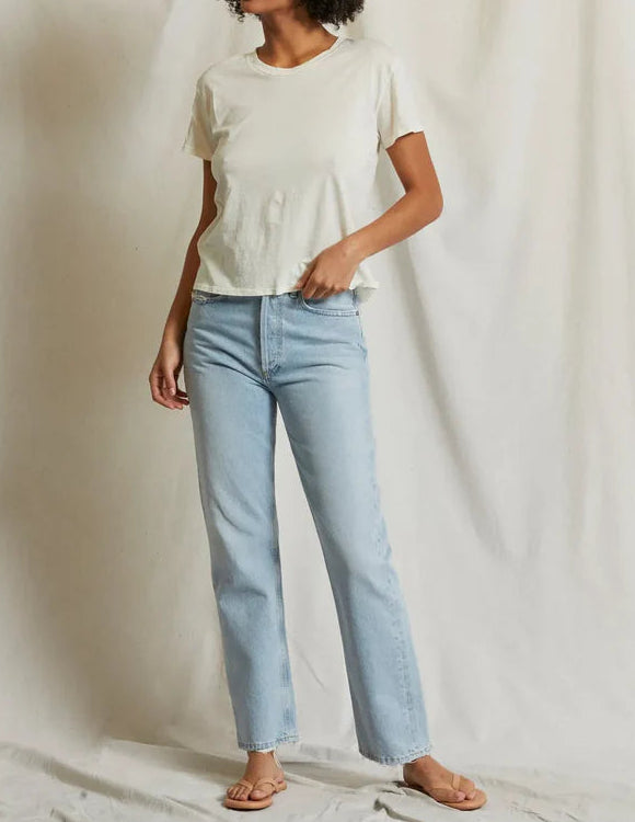 Perfect White Tee Harley Crew Tee | Bright Ivory