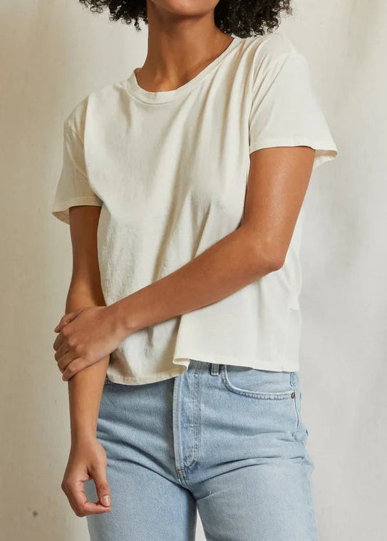 Perfect White Tee Harley Crew Tee | Bright Ivory