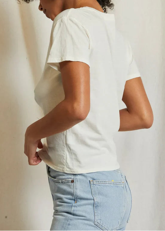Perfect White Tee Harley Crew Tee | Bright Ivory