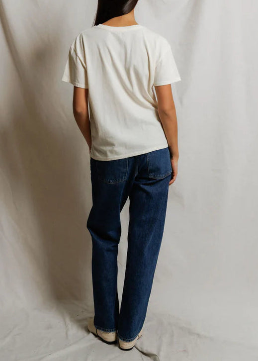 Perfect White Tee Harley Crew Tee | Bright Ivory