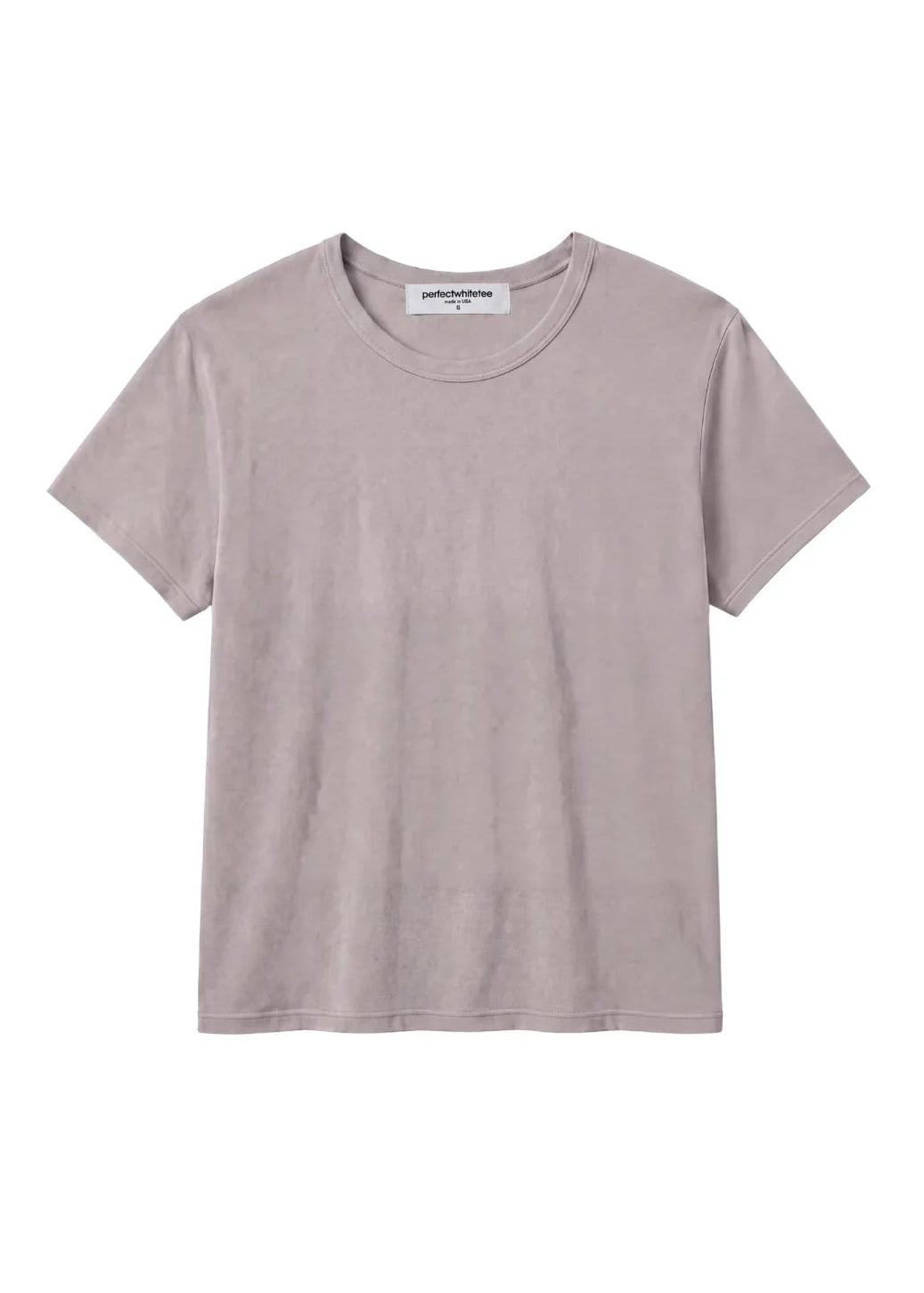 Perfect White Tee Harley Cotton Boxy Crewneck Tee | Cloud Grey