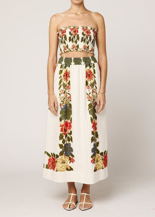 Cleobella Ruby Top And Midi Skirt Set | Juliet Print