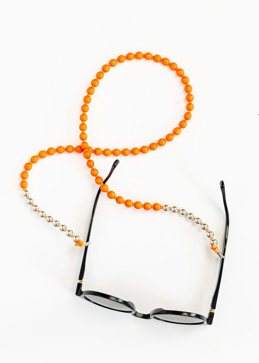 Ina Seifart Glasses Chain | Neon Orange
