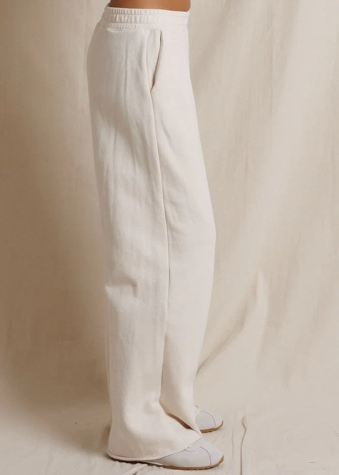 Perfect White Tee Leni French Terry Pull On Pant With Pockets | Sugar