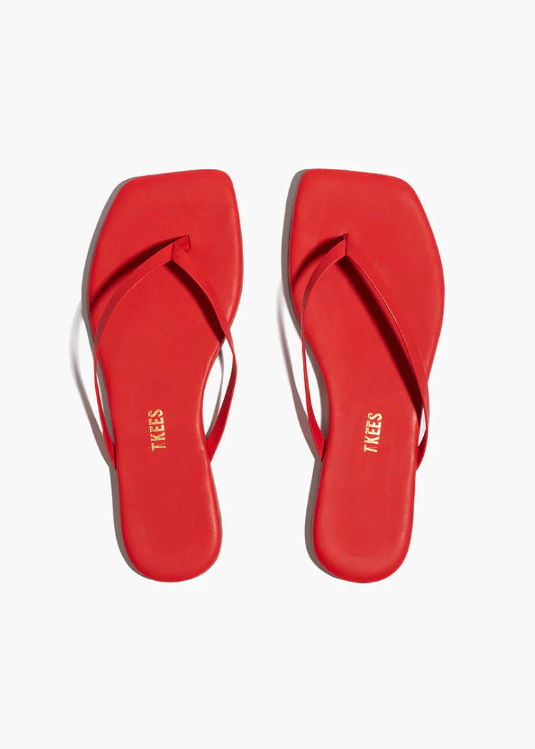 TKEES Square Toe Lily | Red