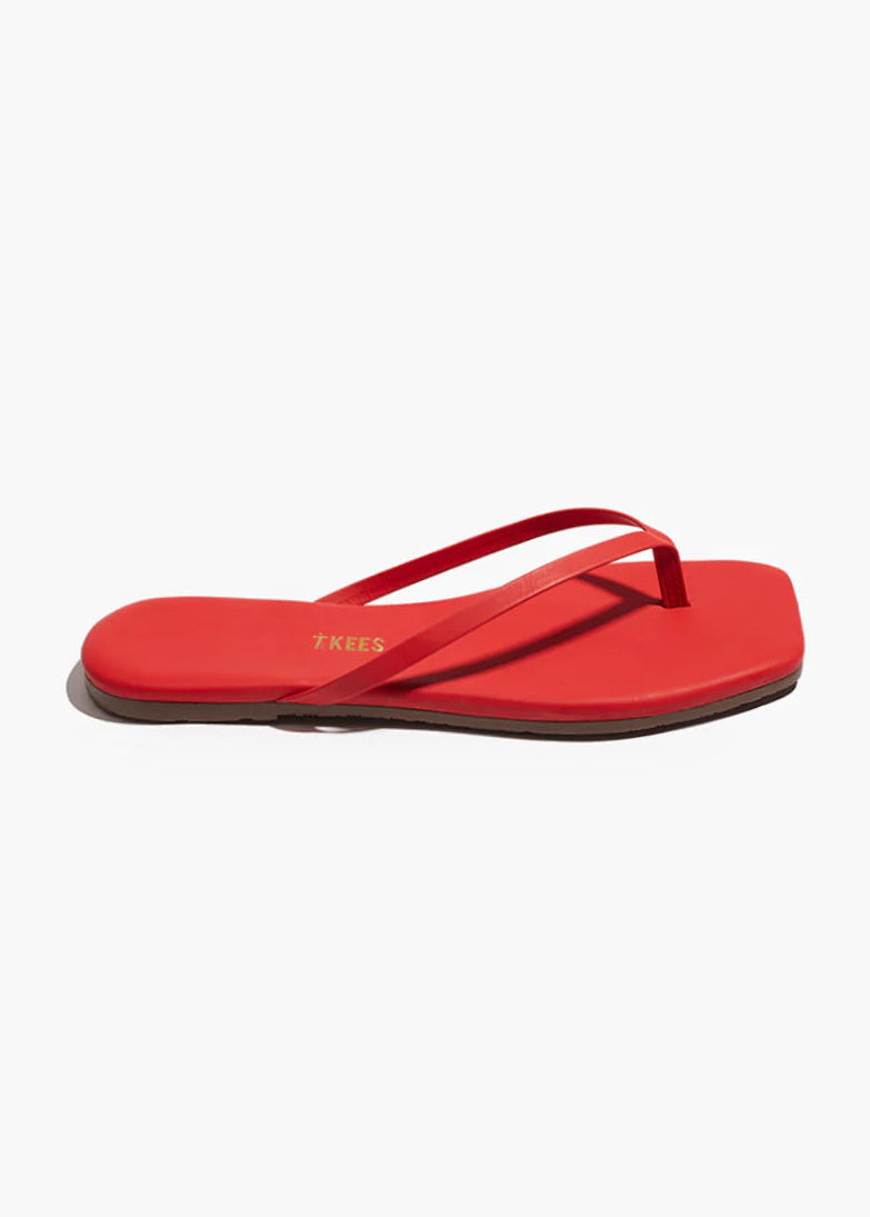 TKEES Square Toe Lily | Red
