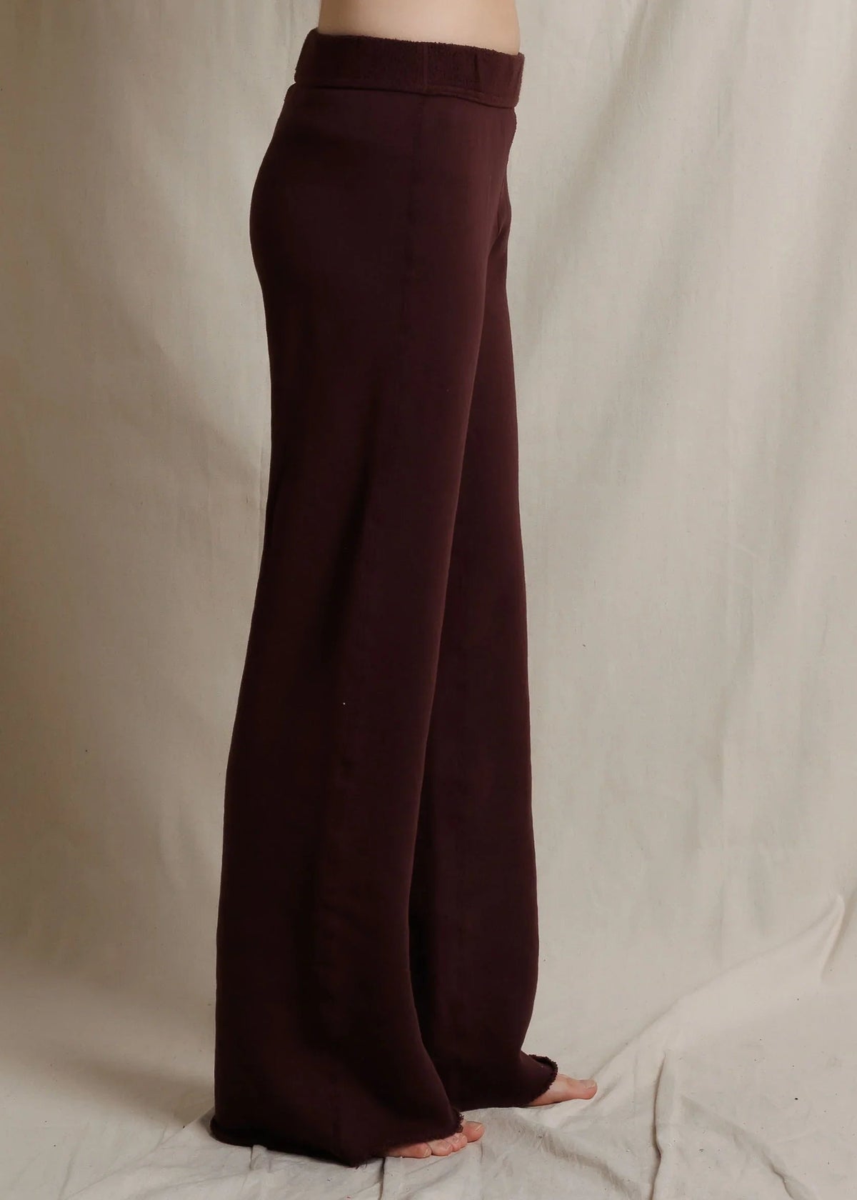 Perfect White Tee Marley Fleece Wide Leg Sweatpant | Cherry Lacquer