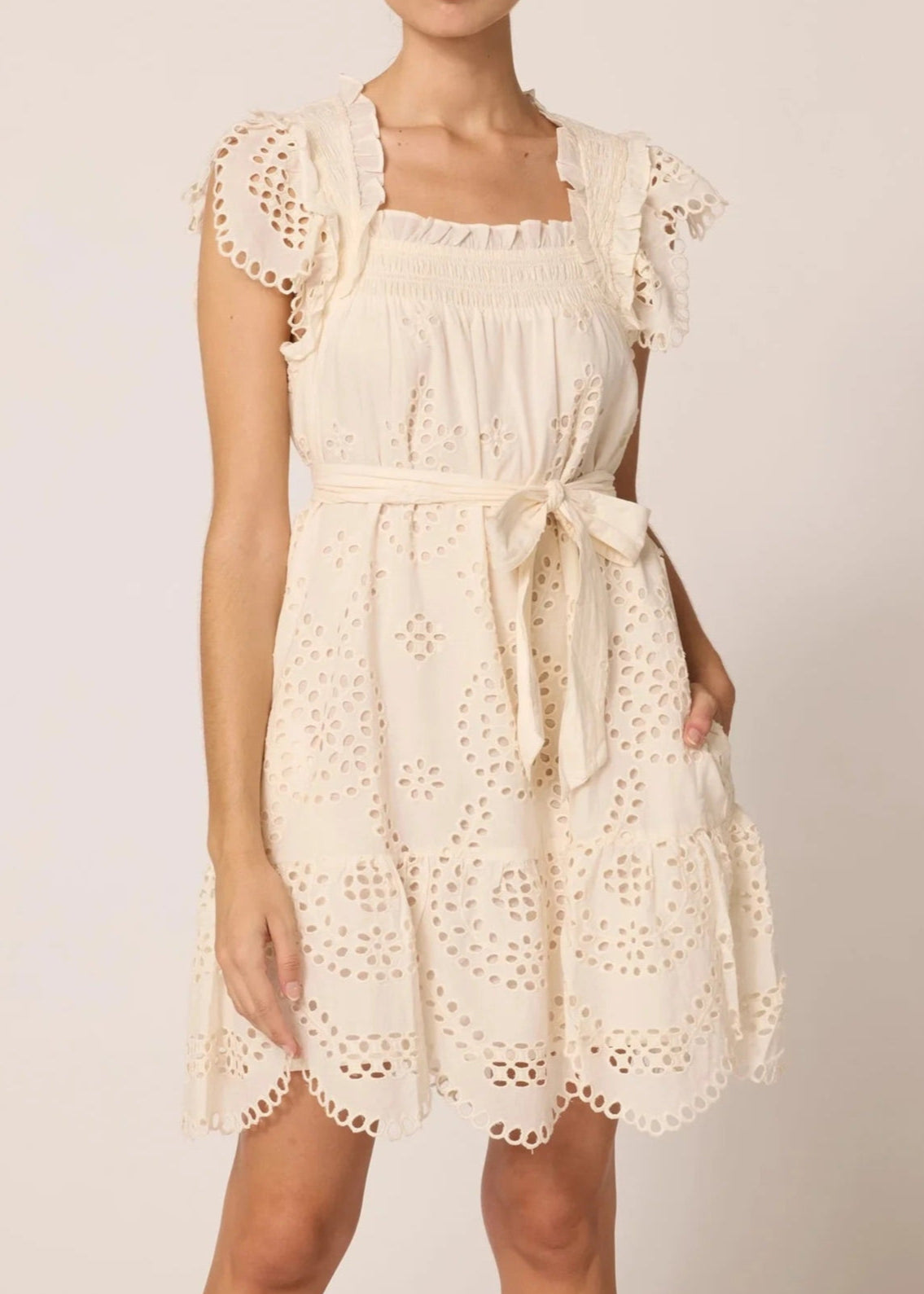 Cleobella Mireya Mini Dress | Ivory