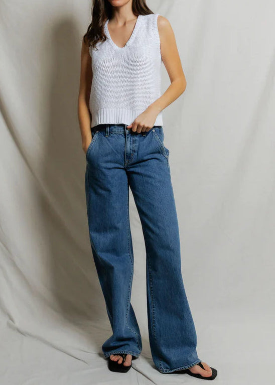 Perfect White Tee Peggy Cotton Sweater U-Neck Tank