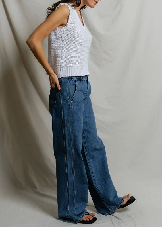 Perfect White Tee Peggy Cotton Sweater U-Neck Tank
