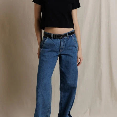 Perfect White Tee Sage 90s Jersey Cropped Crewneck Tee | True Black