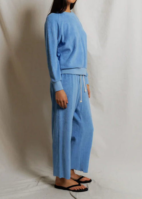 Perfect White Tee Saylor Loop Terry Sweatshirt | Pacific Blue