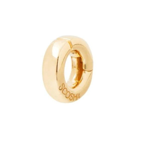 SCOSHA 10k Solid Gold Plain Enhancer Charm