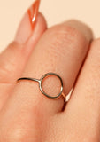 Olivia Thin Band Open Circle Ring