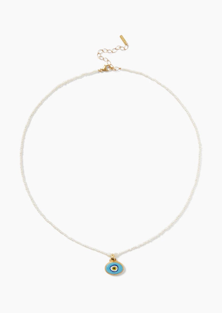 Mya Evil Eye Necklace Turquoise Mix tenley dietrich