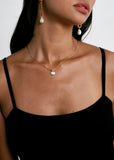 Hilo Pearl And Diamond Necklace Gold