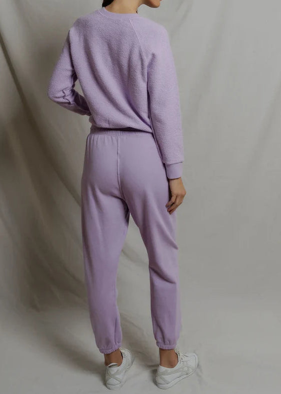 Perfect White Tee Ziggy Reverse Fleece Crew Neck Sweatshirt | Ultraviolet