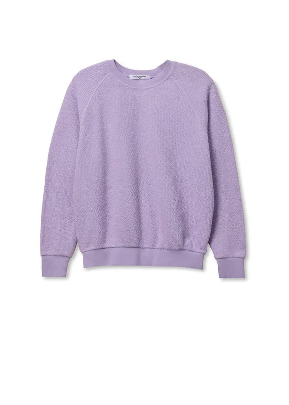 Perfect White Tee Ziggy Reverse Fleece Crew Neck Sweatshirt | Ultraviolet